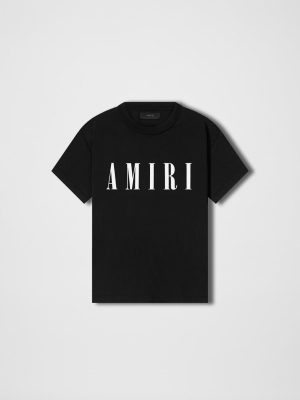 Dámské Běžecké Tričko Amiri Core Logo Černé | 95824-UXMY